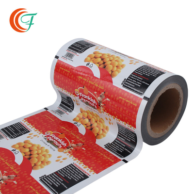Het Bewijs Plastic Broodje van pindabean snack packaging film moisture de Rang Flexibele Druk van het Verpakkingsvoedsel