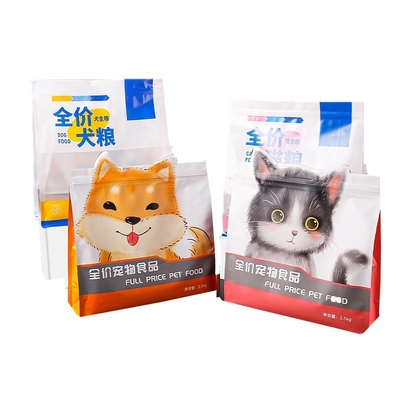 Gravure Printing Pet Food Storage Bag Zipper Top Stand Up Pouch Matte Plastic Packaging Bags