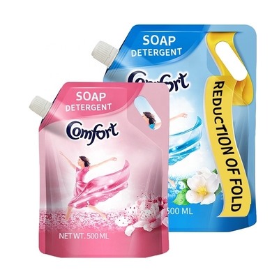 500 ml vloeibare verpakkingszak in groothandel Stand-up pouch met spout verpakking